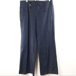 Ann Taylor Factory Dark Wash Wide Leg Pants
